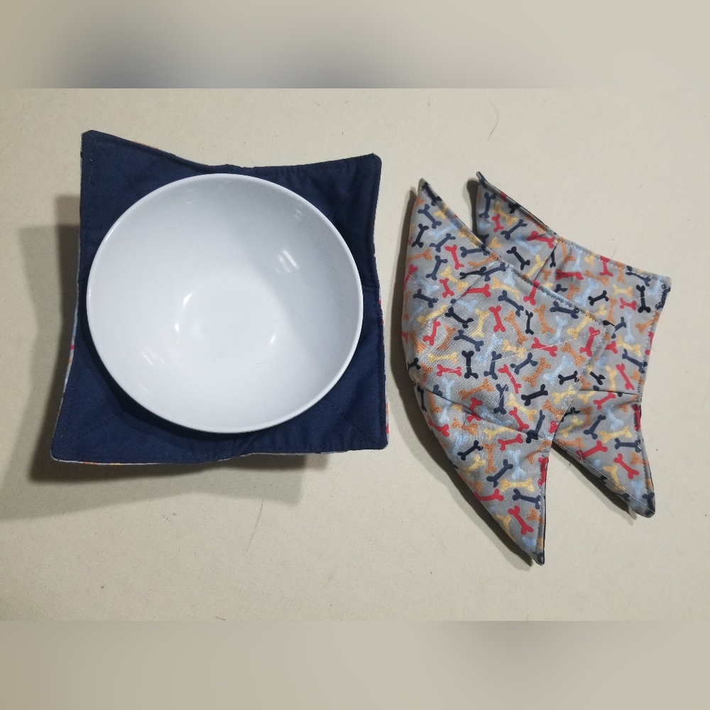 3 Bowl cozies, Holders, Handmade, NWTAG, Dog BONE